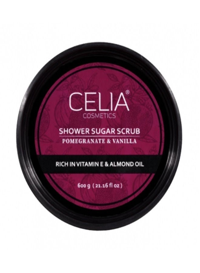 سيليا كوزمتكس مقشر للاستحمام بسكر الرمان والفانيليا 600 جرام - Image 3