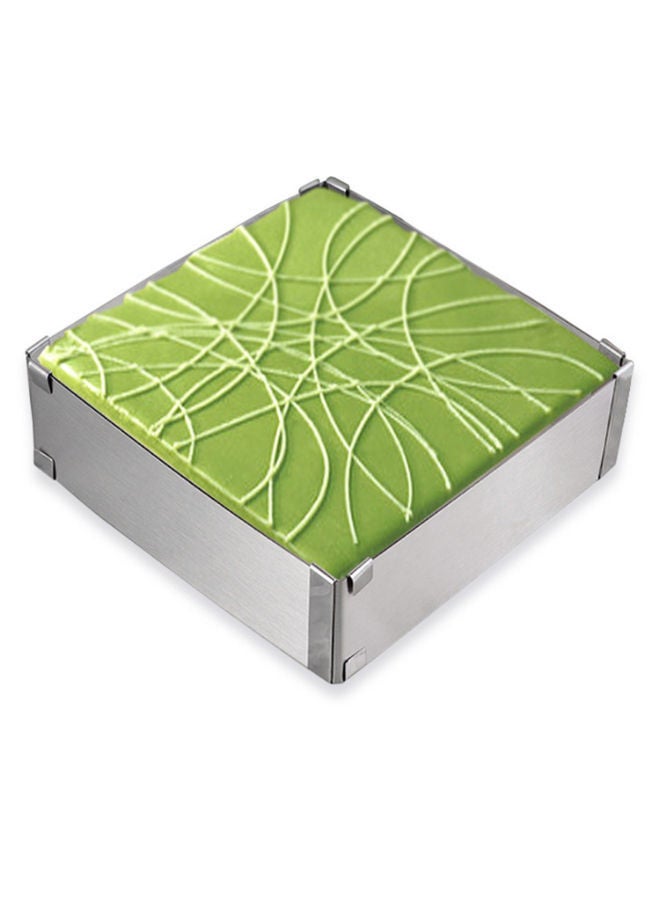 نيبمينينت قطاعة كيك موس مربعة الشكل وقابلة للتعديل فضي 28سنتيمتر - Image 4