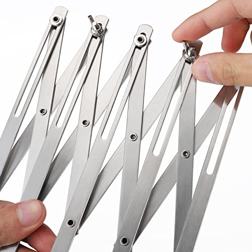 Evannt 5-Wheel Stainless Steel Pastry Cutter - Expandable Pasta Roller for Noodle, Pizza, Pie Crust, Cookie Divider - Image 5