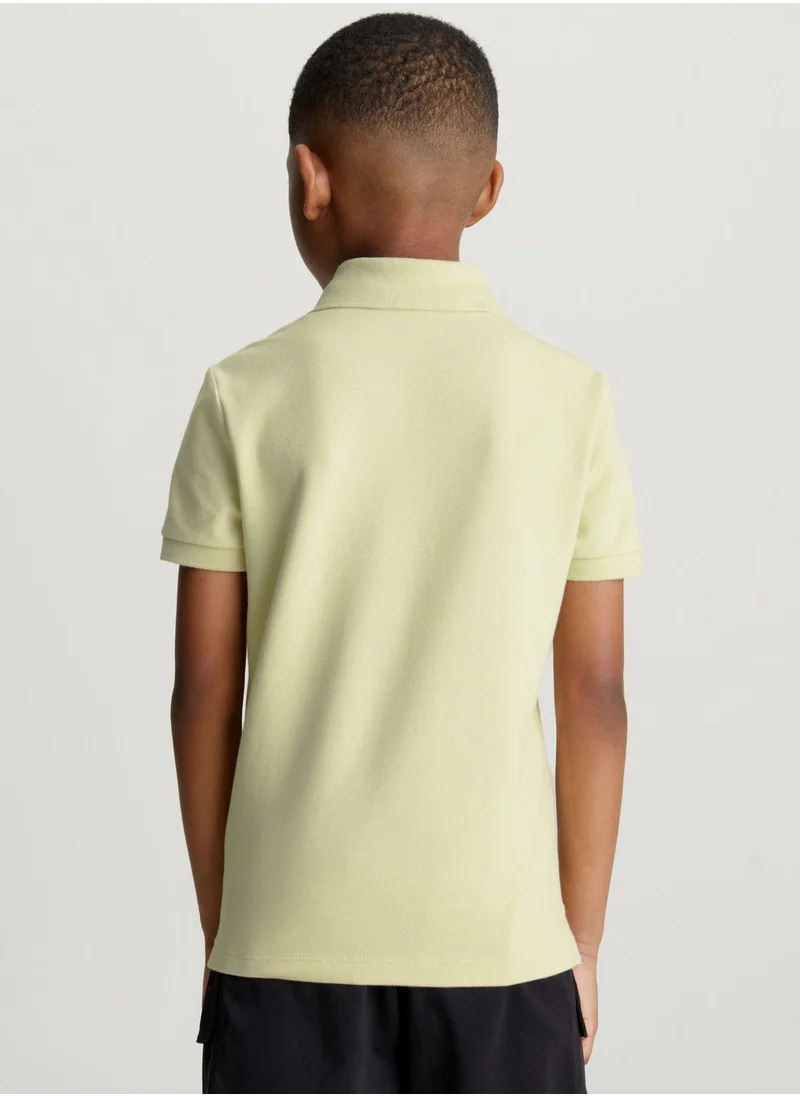 Calvin Klein Jeans Youth Layered Mesh Polo