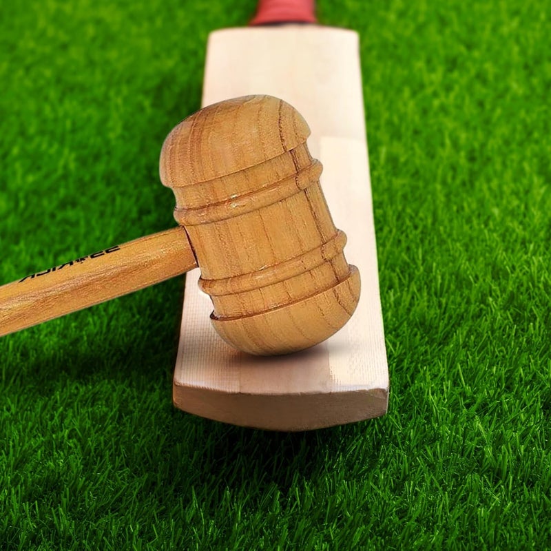 Prokick Cricket Bat Knocking Wooden Mallet | Double Side Knocking Wooden Mallet Hammer (Natural/Polished) - Pack of 1 - Image 4