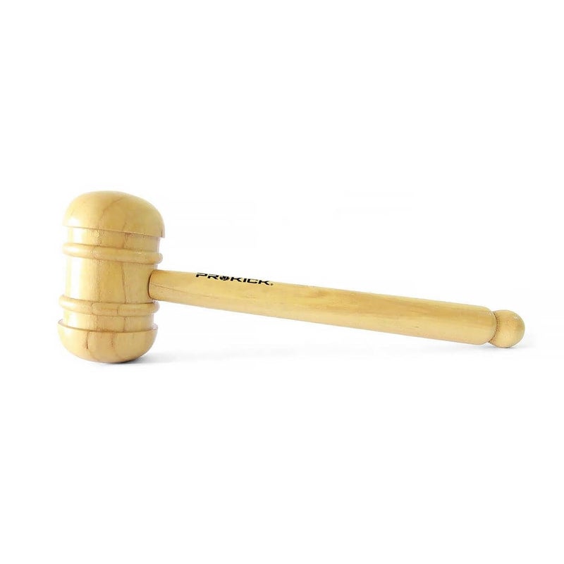 Prokick Cricket Bat Knocking Wooden Mallet | Double Side Knocking Wooden Mallet Hammer (Natural/Polished) - Pack of 1 - Image 2
