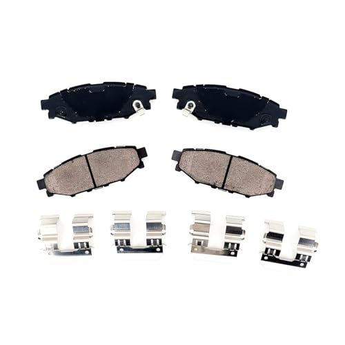 HICKS Rear Brake Pad Set D1114 Compatible with 2009-2013 Subaru Forester, 2015-2017 2019-2023 Subaru Impreza, 2005-2009 Subaru Outback - Image 1