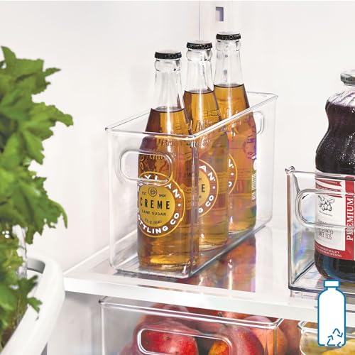 InterDesign iDesign BPA-Free Plastic Pantry and Kitchen Storage, Freezer and Fridge Organizer Bin with Easy Grip Handles – 10” x 4” x 6”, Clear - Image 5