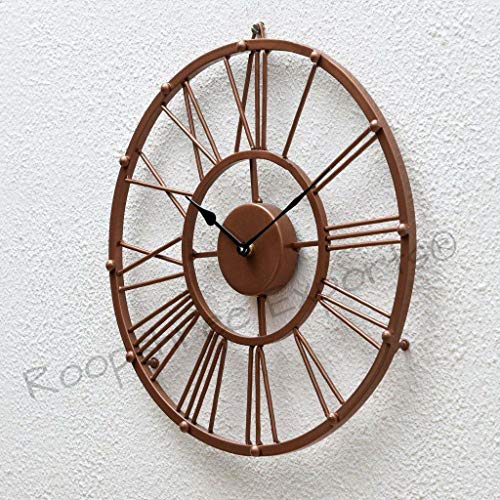 Vintage Clock Vintage Handicraft Iron Art Ware/Handcrafted Decorative Copper Colour Wall Art Clock/VC-9022 - Image 2
