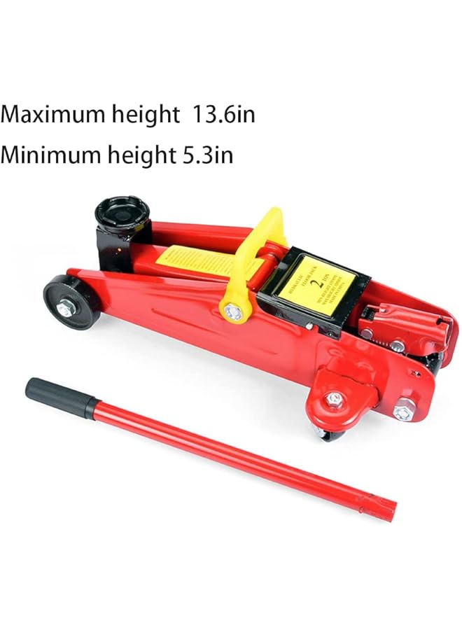 تدوو رافعة هيدروليكية لعربة رفع السيارة مع علبة مصبوبة بالنفخ، رافعة هيدروليكية لعربة الخدمة/الأرضية، رافعة خدمة رفع سريعة سعة 2 طن (4000 رطل) (أمبير) - Image 2