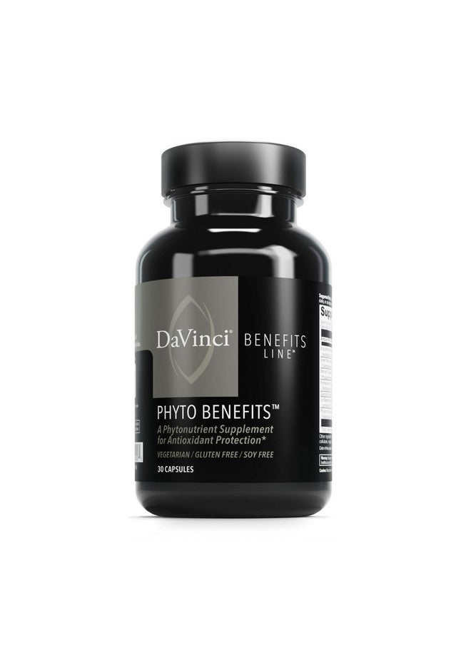 Davinci DAVINCI Labs Phyto Benefits - Supports Heart, Brain & Immune Health, GLP-1 Production & More with Curcumin, Quercetin, Green Tea & More* - Vegetarian, Gluten-Free, Soy-Free - 30 Capsules  - Image 1