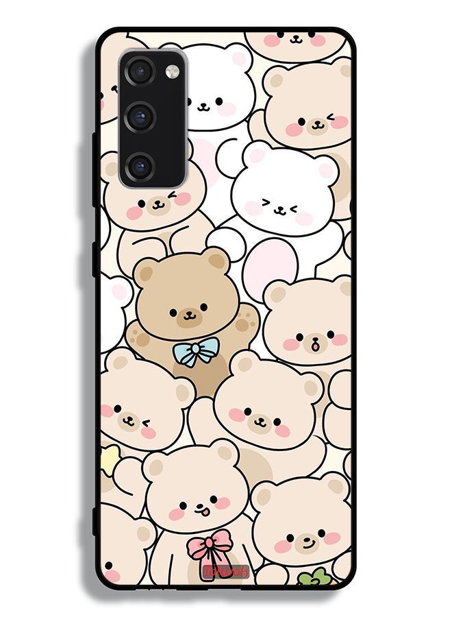 Tolwak Samsung Galaxy S20 FE Protective Case Cover Bears Pattern - Image 2