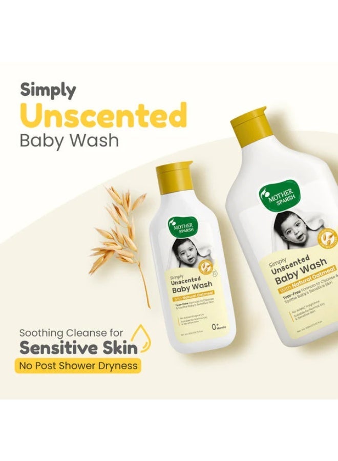 Mother Sparsh MotherSparsh Simply Unscented Baby Wash 400ml - Image 3