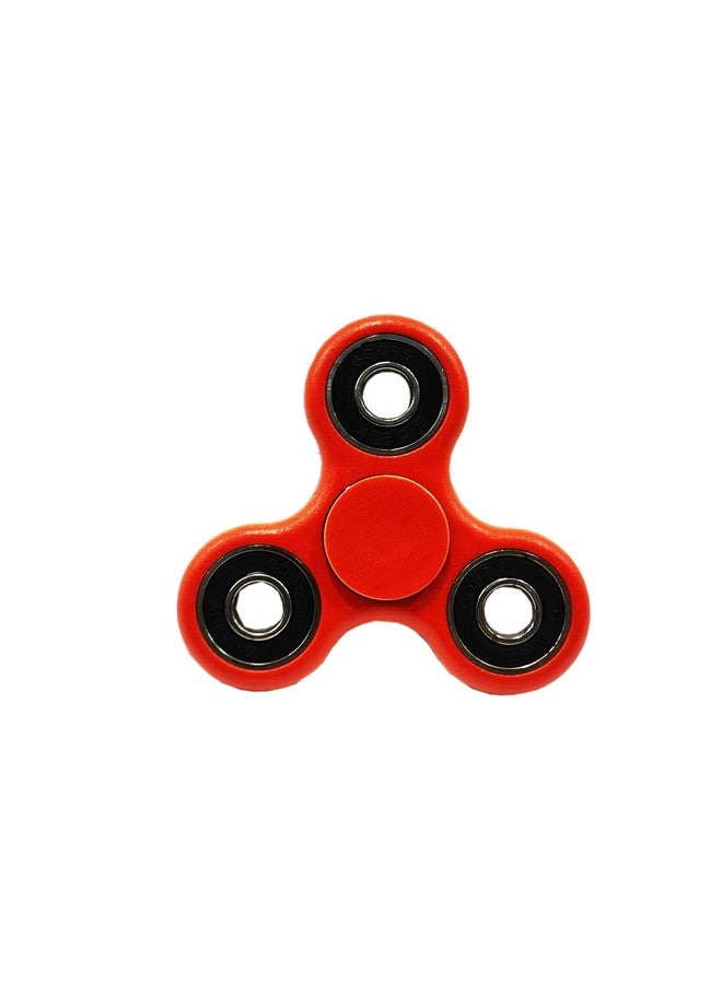 بريمسونس لعبة مكتب Premsons® Hand Spinner - لعبة تخفيف التوتر الحسي عالية السرعة بأصابع ناعمة للأطفال والكبار - هدية لحفلات أعياد الميلاد - أربعة محامل - أحمر + أسود مزدوج الجوانب - Image 1