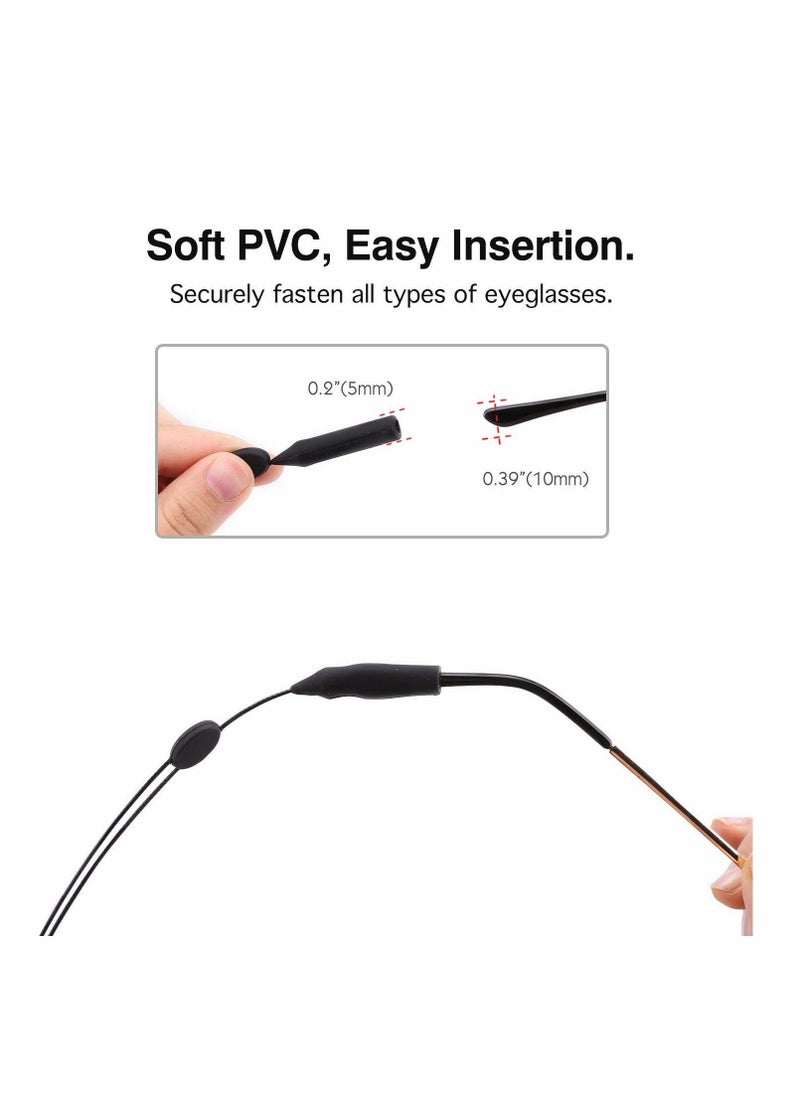 SYOSI - Adjustable Eyewear Retainer, Universal Fit Sports Sunglasses Retainer, Unisex Sunglass Strap Safety Glasses Holder, Eyeglass Holders Around Neck, Glasses Retainer Cord Chains Lanyards - Image 1