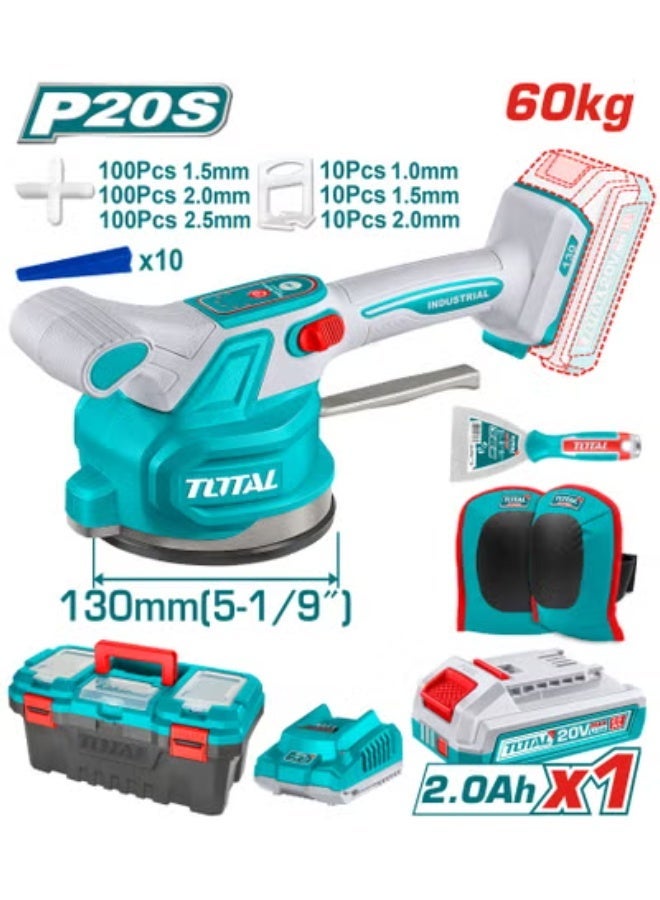 Total Cordless tile vibration machine 20V 60kg TTVLI20018