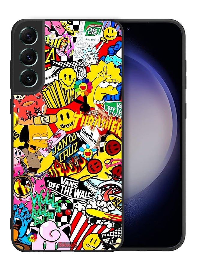 Tolwak Samsung Galaxy S21 5G Protective Case Cover Off White Sticker - Image 2