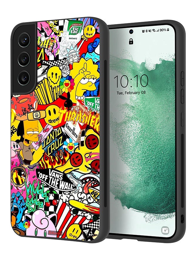 Tolwak Samsung Galaxy S21 5G Protective Case Cover Off White Sticker - Image 1