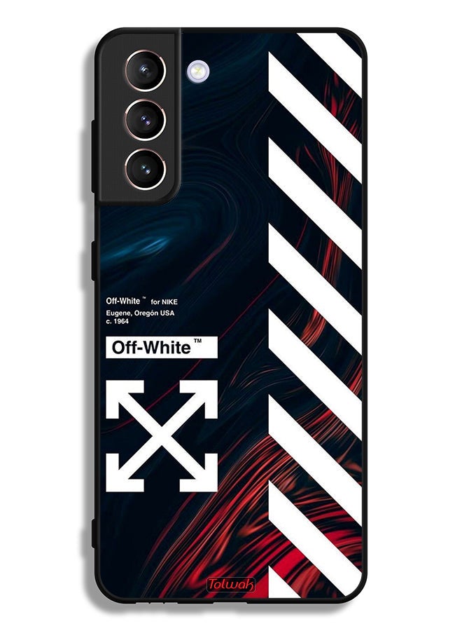 Tolwak Samsung Galaxy S21 5G Protective Case Cover Off White Sticker - Image 3