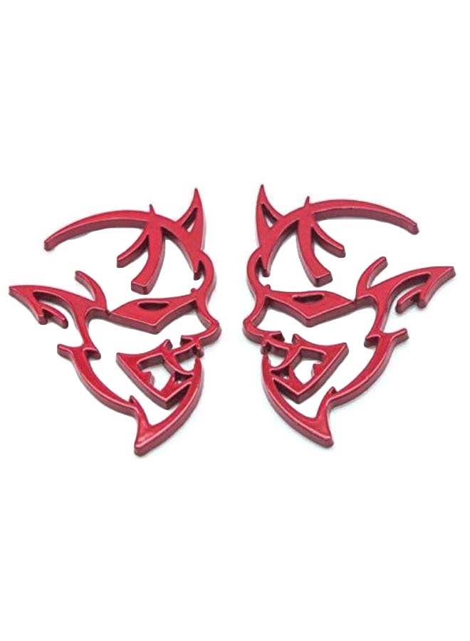 2-Piece Demon Challenger Badge Emblem Set - Image 1