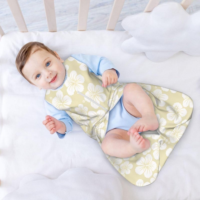 Hibiscus Flowers Exotic Tropical Floral Pattern Baby Wearable Blanket Infant Boys Girls Sleeping Bags for Newborn X-Large - Image 3