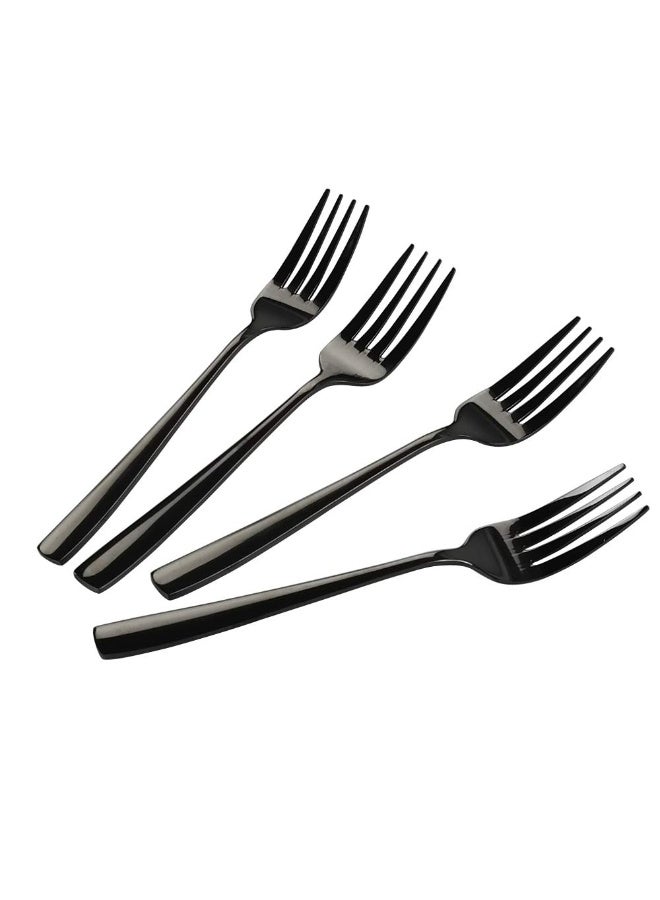 Teyyvn Black Stainless Steel Dessert/Salad Forks, Set of 16 - Image 5