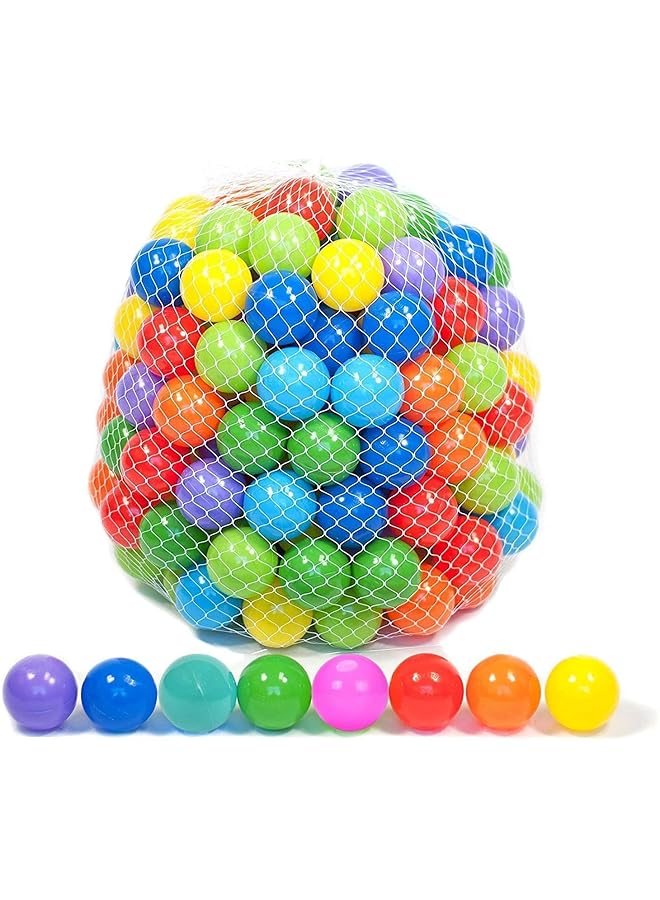 KASTWAVE 200 Soft Plastic Mini Play Balls With 8 Vibrant Colors Crush Proof No Sharp Edges Non Toxic Phthalate & Bpa Free Use In Baby Or Toddler Ball Pit Play Tents & Tunnels For Indoor & Outdoor - Image 1
