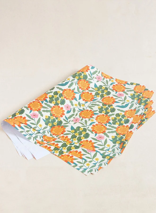 تشومباك Marigold Wrapping Sheet - Set of 5
