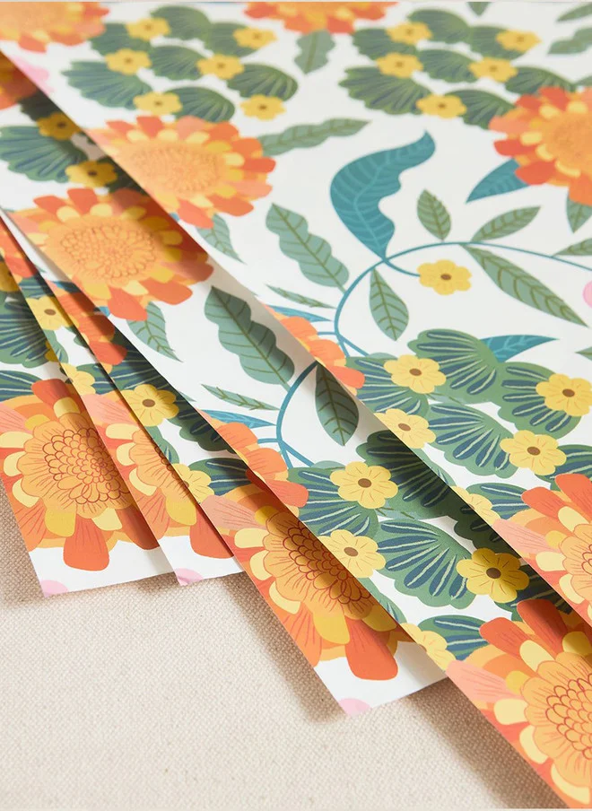 تشومباك Marigold Wrapping Sheet - Set of 5