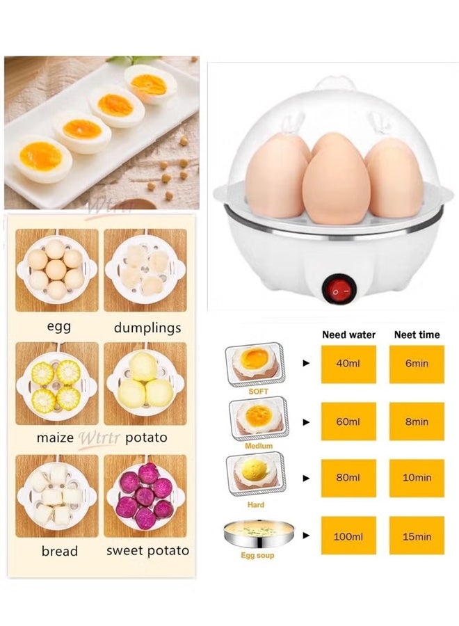 TaqwaMart Quick Egg Cooker with 7-Egg Capacity Dry Cooking Protection, Comes with A Measuring Cup and  Easy To Clean - Image 5