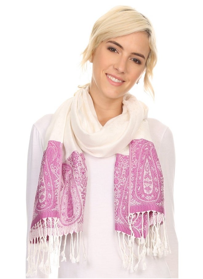 16120 - Bela Long Wide Multi Patterned Tassel Fringe Pashmina Shawl/Wrap/Stole - Ivory/Pink - Os - pzsku/ZB6E5AF2091F01C1D8339Z/45/_/1735567038/d373635b-8e90-436a-9311-874240383a76