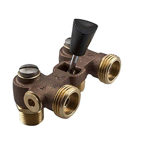 Watts 1/2" 2T-M2 Brass & Tubular Washing Machine Hot Water Shut Off Valve - Image 1