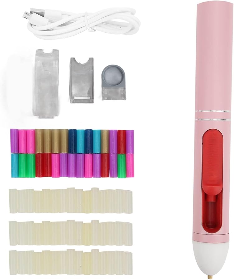 Mini USB Rechargeable Cordless Glue Gun with 2200mAh Battery and Colorful Glue Sticks for DIY Crafts - Image 2