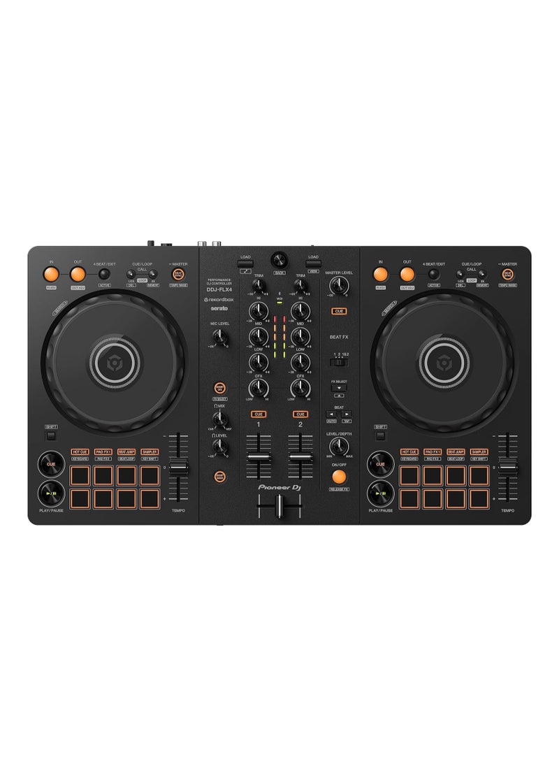 Pioneer DJ - Pioneer DJ DDJ-FLX4 2-deck Rekordbox and Serato DJ Controller - Image 1