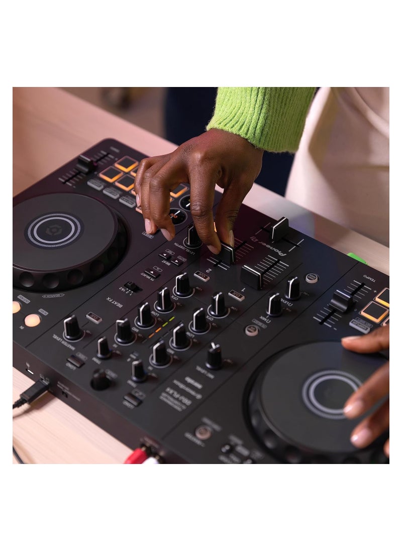 Pioneer DJ - Pioneer DJ DDJ-FLX4 2-deck Rekordbox and Serato DJ Controller - Image 1