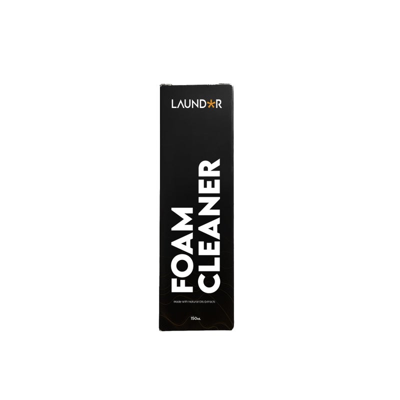 LAUNDOR Foam Shoe Cleaner 150ml – Self-Foaming Sneaker Cleaner with Natural Oil Extracts | Removes Dirt & Stains from Shoes, Leather, Canvas & Mesh | No Water Needed - Image 2