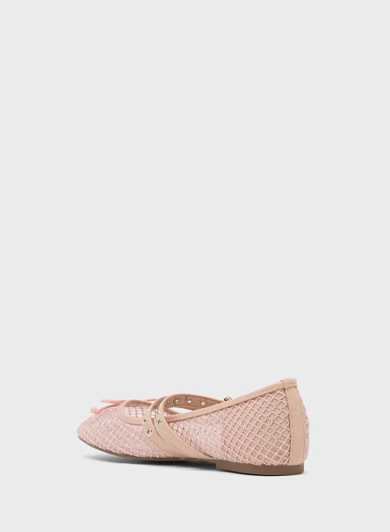 Truffle Mesh Ballerina Flat