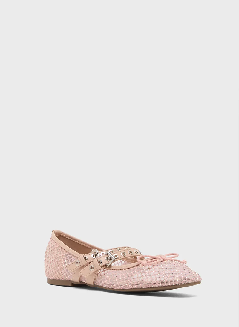 Truffle Mesh Ballerina Flat