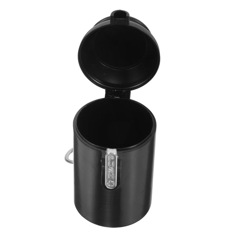 Smokeless Portable Ashtray with Lid Large Capacity Keychain for Travel Outdoor Home Office Vehicle - Image 2