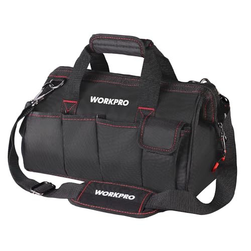 Workpro 12-inch Close Top Wide Mouth Storage Tool Bag, W081020A - Image 1