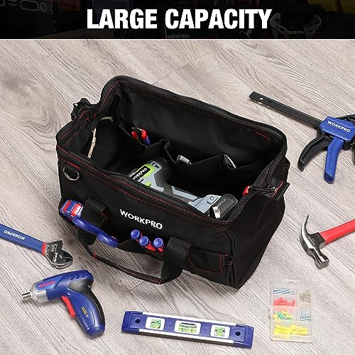 Workpro 12-inch Close Top Wide Mouth Storage Tool Bag, W081020A - Image 5