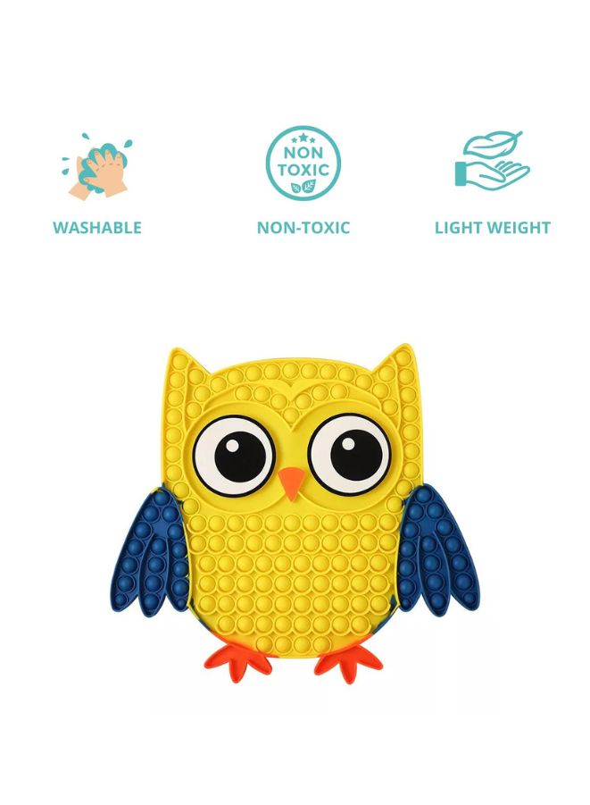 Push Pop Bubble Fidget Toy Silicone Animal Sensory Squeeze Toy Stress Relief Anti-Anxiety ADHD Autism Special Fidget Popper Gift for Kids and Adults Owl B  - Image 3