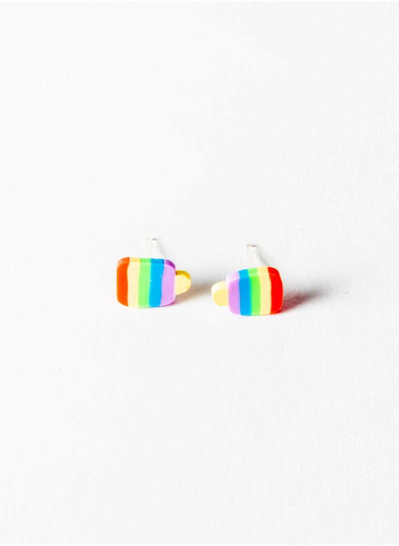 The Black Pearl Accessories Small Silicon Earring for Baby-Premium Quality-  Ice Cream 