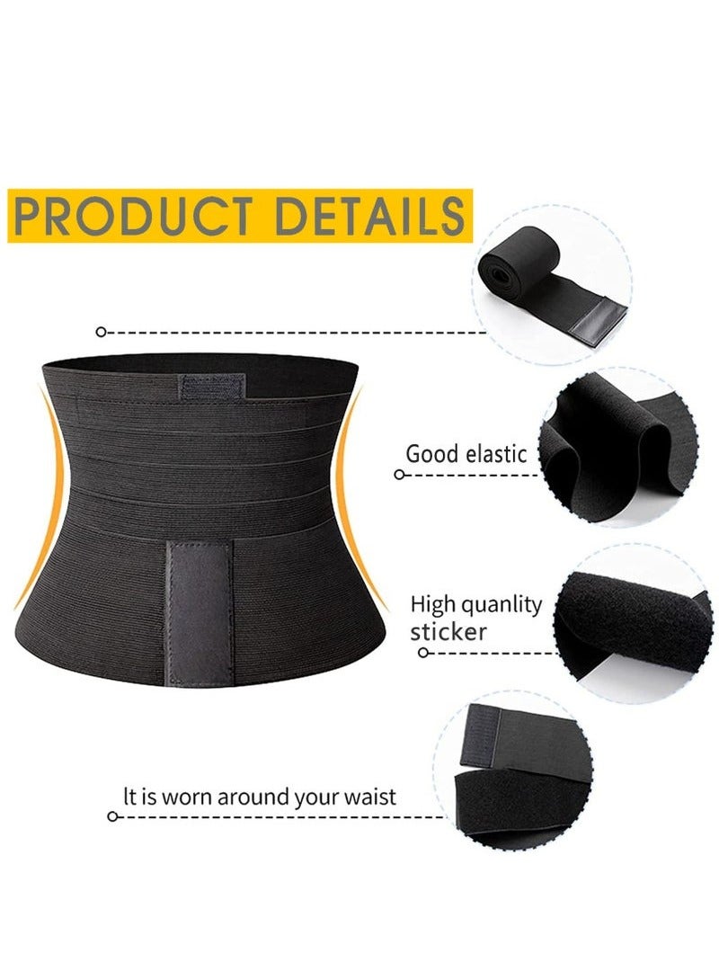 Generic Waist Trainer for Women Lower Belly Fat, Slimming Tummy Wrap Belt Adjustable Comfortable Back Braces for Lower Back Pain Relief Abdominal Body Slimming Belt For Flat Tummy Belly Slimming Belt Sweat Band, Non-Slip  - Image 3