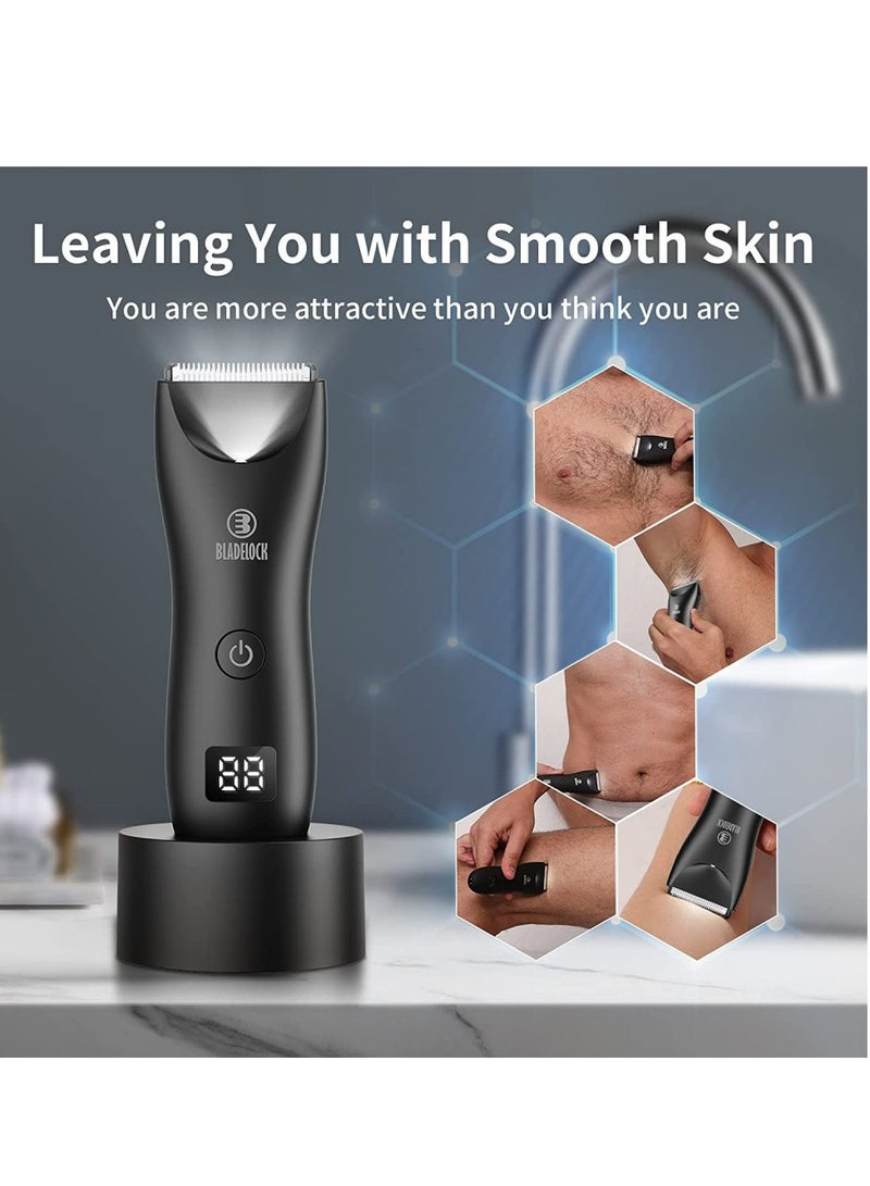 Denx Professional Trimmer Below The Belt Trimmers Built Hair Clippers Effortlessly Trim Hair Waterproof Groin & Body Shaver Home Barber Kit with Universal USB Charging - Image 4