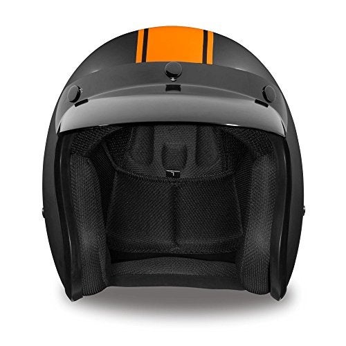Daytona Helmets 3/4 Shell Open Face Motorcycle Helmet - DOT Approved, Lightweight & Comfortable, Vintage Design for Scooter, Cruiser & Street Bikes - Adjustable Fit, Enhanced Ventilation & Clear Visor - Image 2