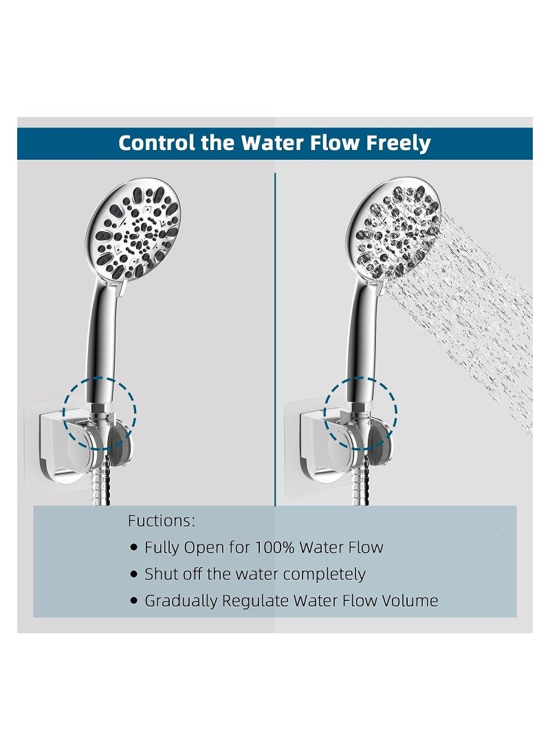 Y&D Water Flow Control Valve, Angle Simple Brass Shut Off Valve G1/2 Shut-off with Handle for Handheld Shower, Volume Pressure Adjust Shower Head  - Image 3