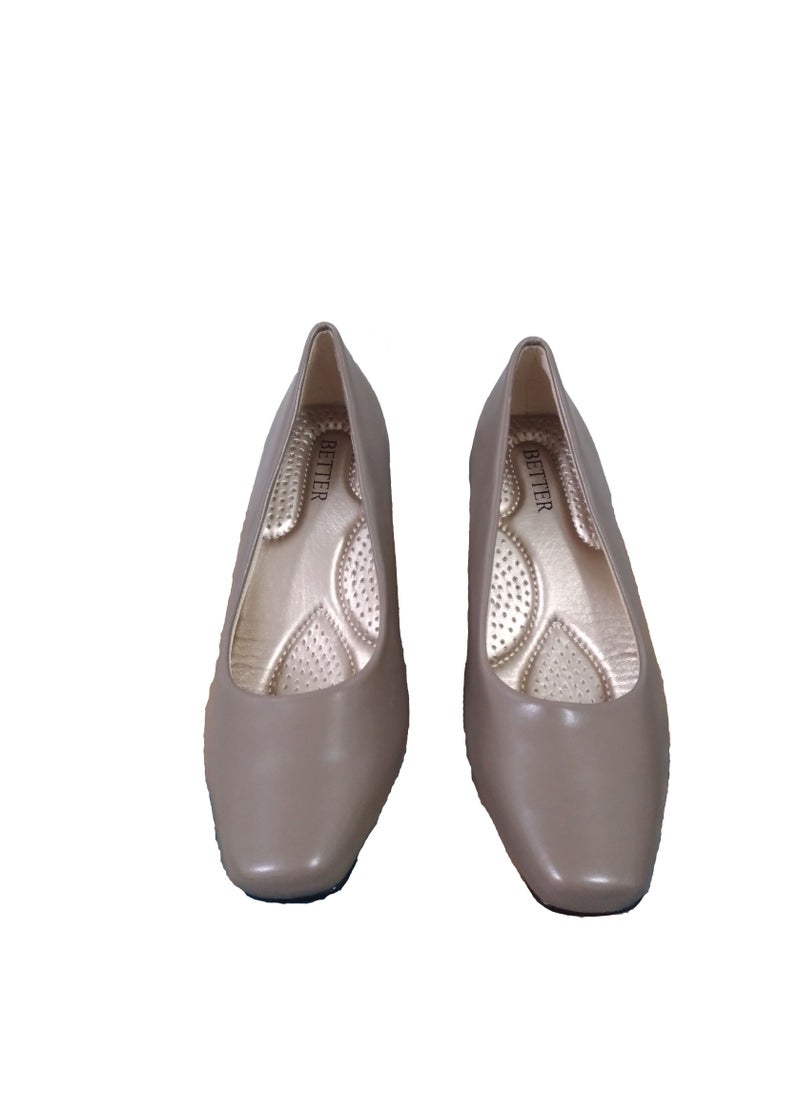 Better Ladies Heel shoes Khaki Colour  - Image 3