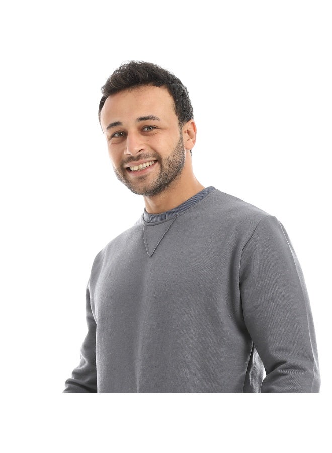 Red Circle Pajama Summer Milton Round Neck with Gingham Pant Men - Image 4