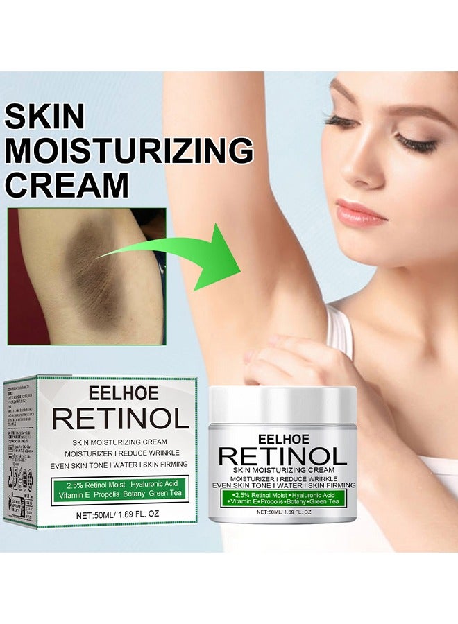 EELHOE Retinol Skin Moisturizing Cream, Skin Brightening And Lightening Melanin, Elbow And Armpit Moisturizing Cream White 50ML - Image 2