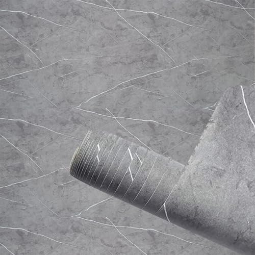 wall love Marble OilProof & Waterproof self-Adhesive Sheet Stickers Big Countertop Cabinet Furniture puja Room Kitchen,Home Sticker Wallpaper 60 x 200cm (Gray Wallpaper) - Image 1