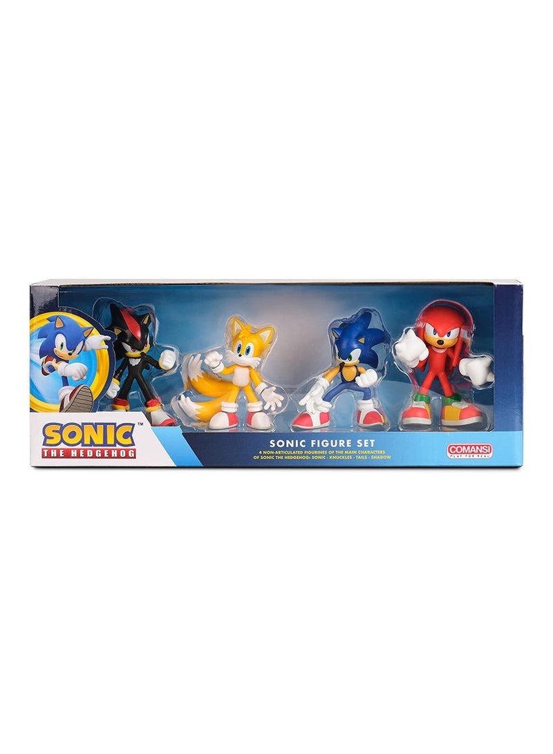 COMANSI Sonic The Hedgehog Figure Set 4-pack - Image 1