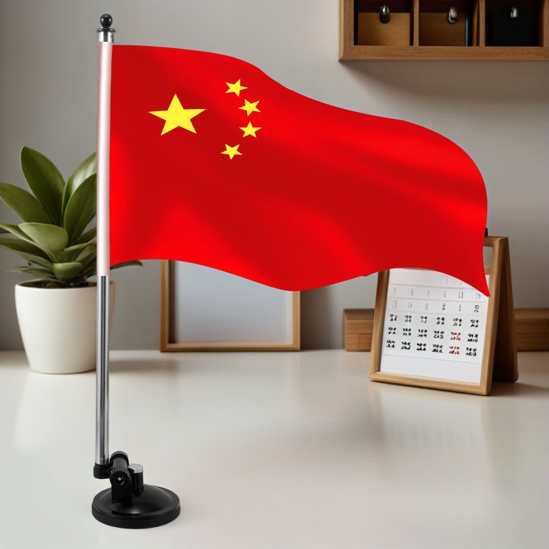 Flag Pole Holder For Car Desk Universal Flagpole Mounting Bracket Base For Rv Truck Suv Atv Vehicle Office Outdoor (Without Flag) - Image 4