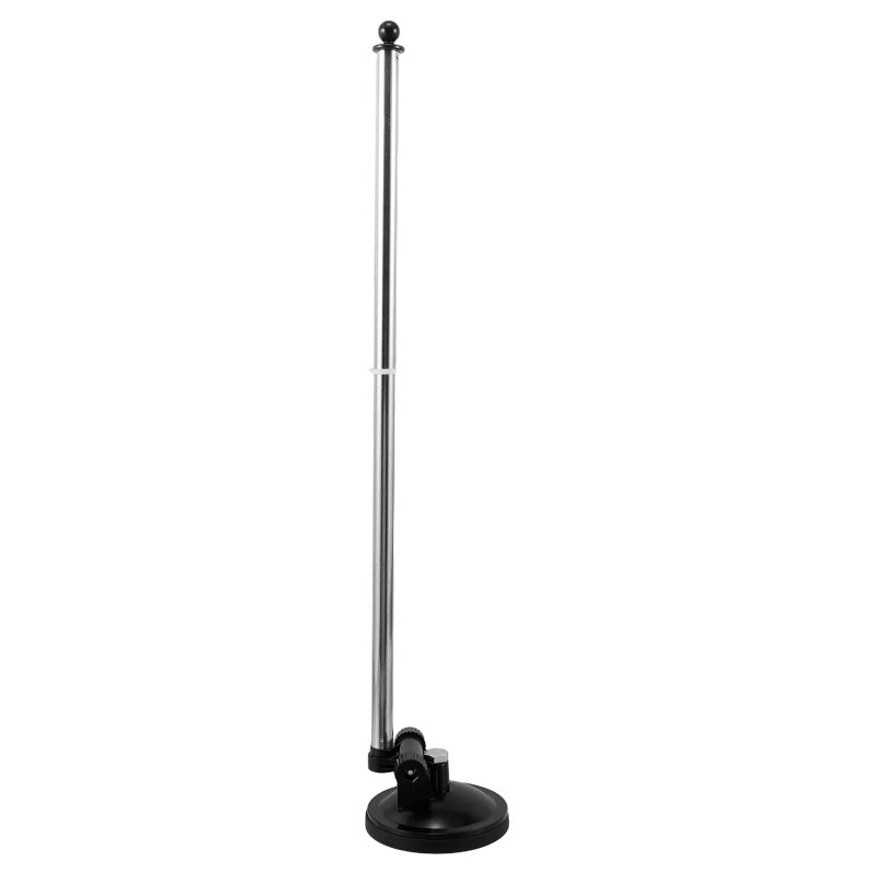 Flag Pole Holder For Car Desk Universal Flagpole Mounting Bracket Base For Rv Truck Suv Atv Vehicle Office Outdoor (Without Flag) - Image 1